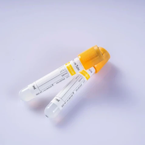 Clot Activator And Gel - หลอดเก็บเลือดสุญญากาศพลาสติก
